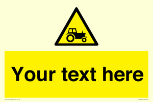 Custom warning farm machinery